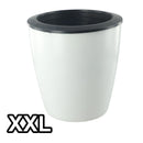 pot de fleurs automatique en plastique effet porcelaine
