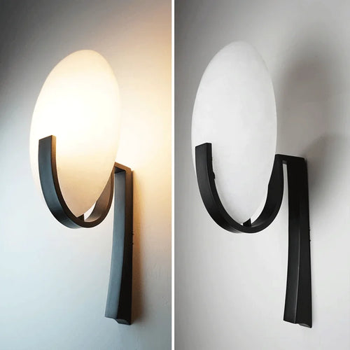 applique murale nordique en cuivre et marbre luxe - vue 5 sur 8