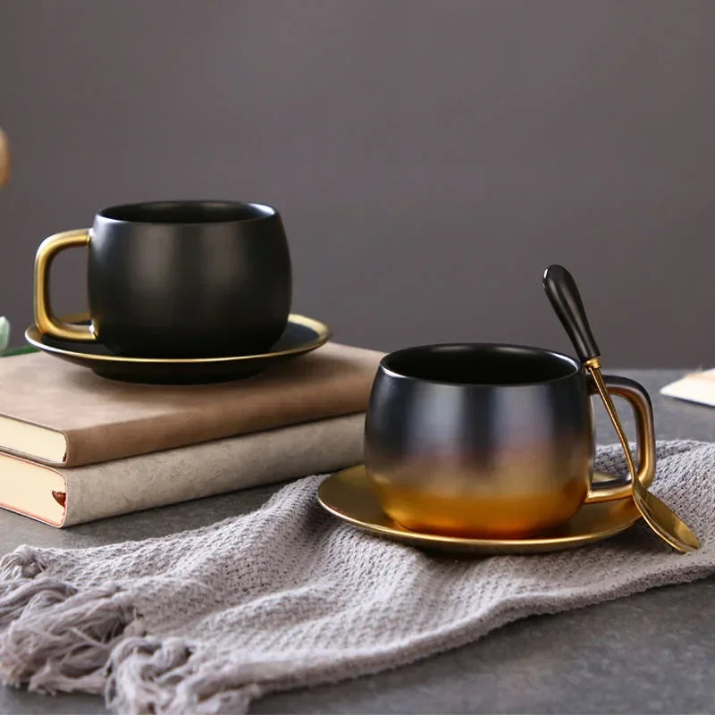 Tasse cafe ceramique style americain effet givre elegant