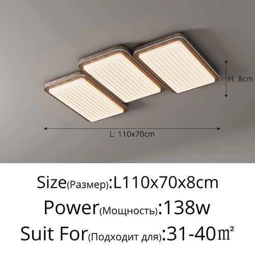 plafonnier led moderne design simple protection yeux et spectre complet - vue 12 sur 12