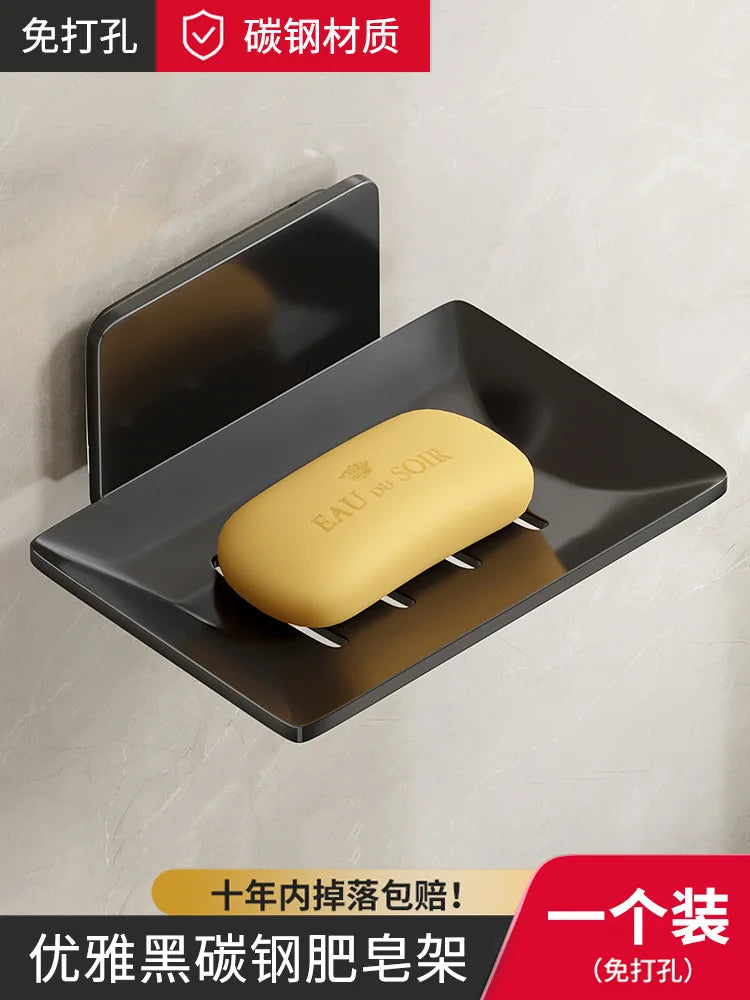 porte-savon mural en aluminium pour rangement pratique et moderne - vue 9 sur 9