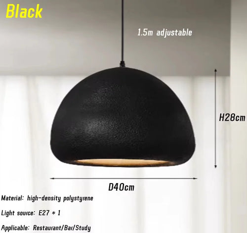 suspension nordique wabi sabi à led pour restaurant lumineux - vue 8 sur 10