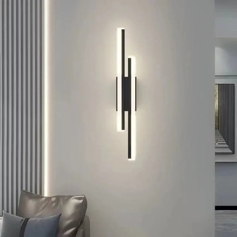 applique murale LED cuivre ligne tuyau acrylique abat-jour éclairage intérieur pour salon couloir luminaire