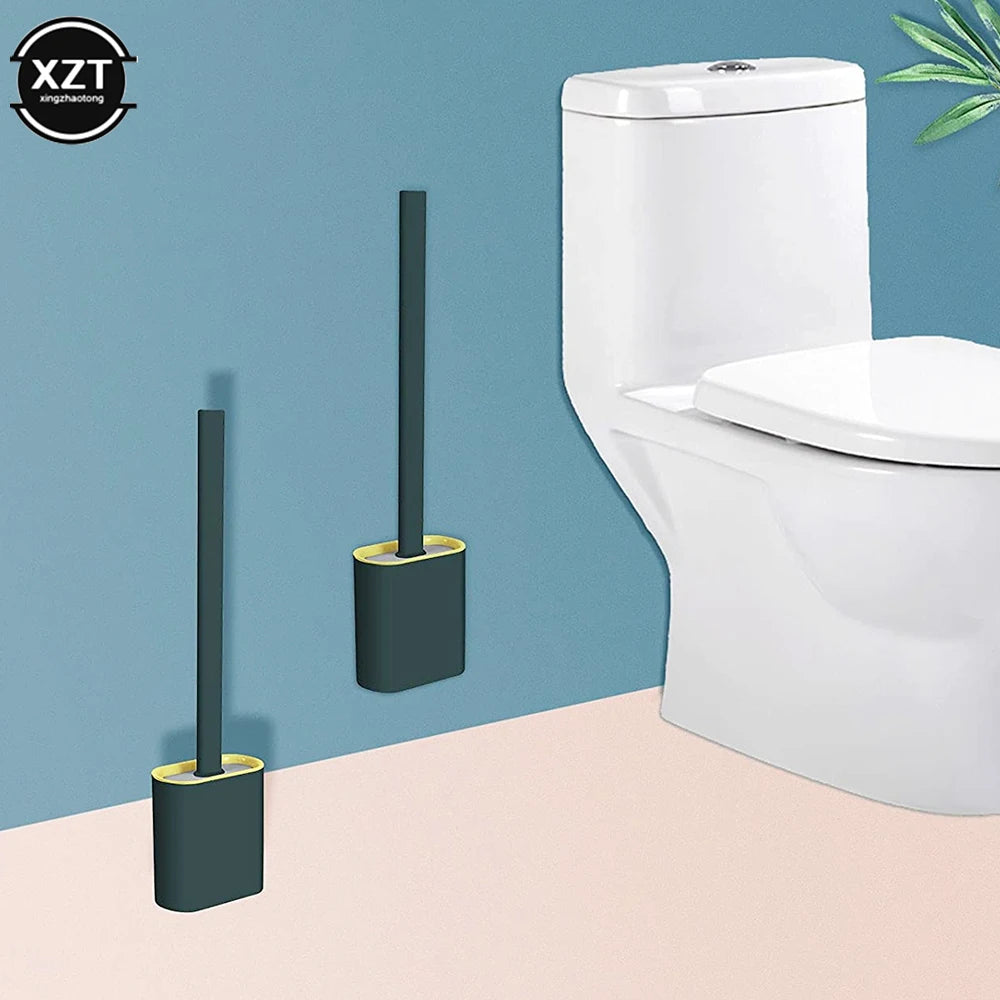 brosse de nettoyage flexible en silicone avec support séchage rapide - vue 3 sur 10