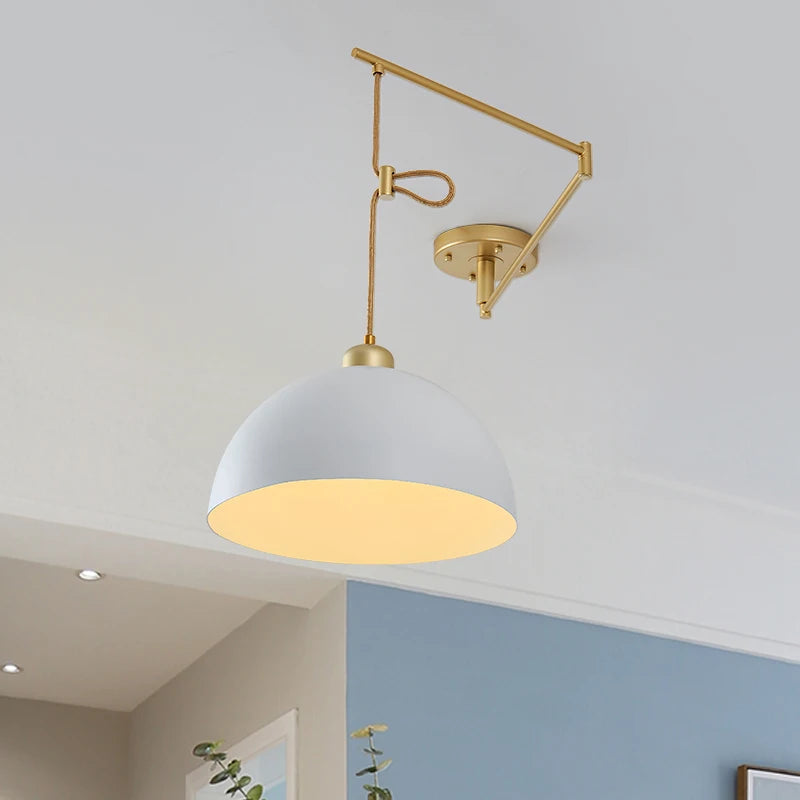 lampe pendante nordique avec conception pliante et culbuteur