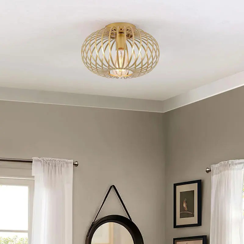 plafonnier moderne en fer style américain pour intérieur