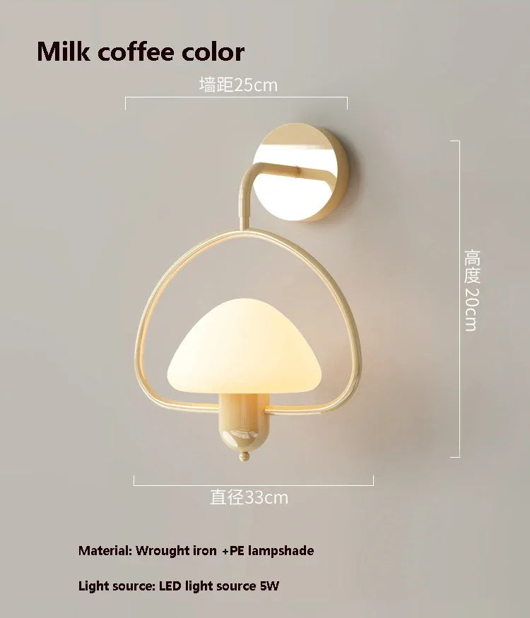 applique murale champignon led décoration intérieure moderne élégante - vue 8 sur 10