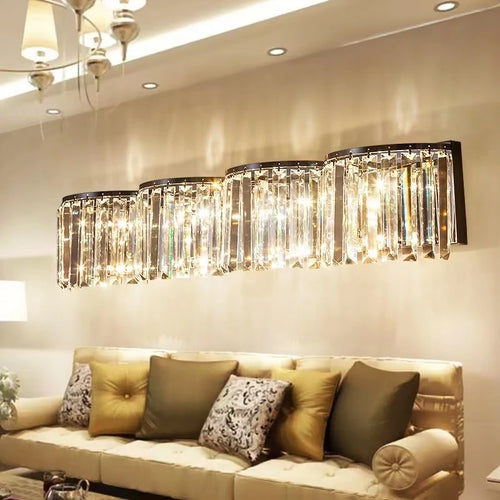 appliques murales modernes en cristal à led pour décoration intérieure - vue 2 sur 8