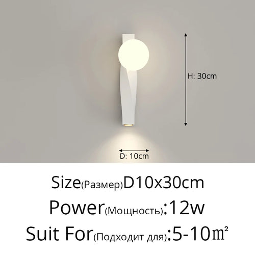 lampe de chevet murale en u anti-lumière bleue minimaliste - vue 17 sur 20
