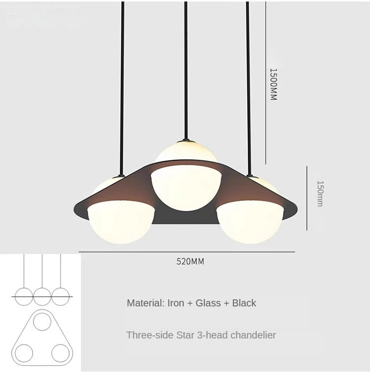 suspension géométrique minimaliste pour espaces commerciaux modernes - vue 12 sur 11