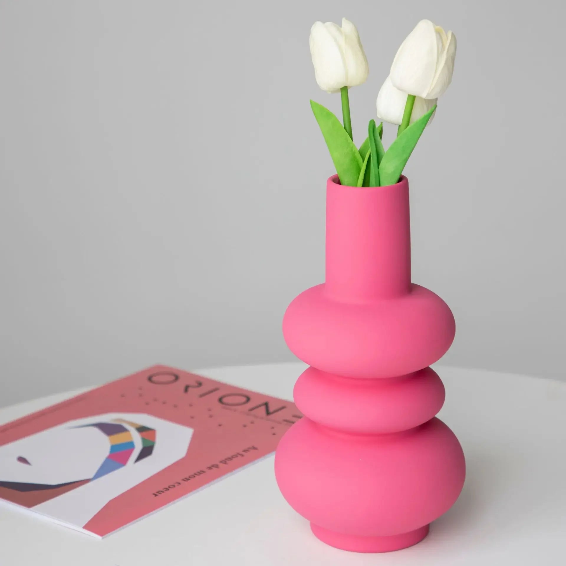 vase créatif en céramique pour décoration florale moderne - vue 3 sur 7