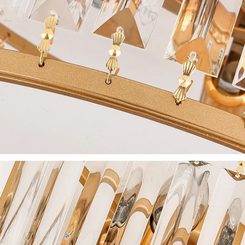 plafonnier led en cristal décoration intérieure moderne pour votre espace - vue 6 sur 12