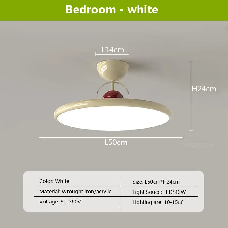 plafonnier led nordique en fer avec soucoupe volante luminaire décoratif d'intérieur - vue 9 sur 12