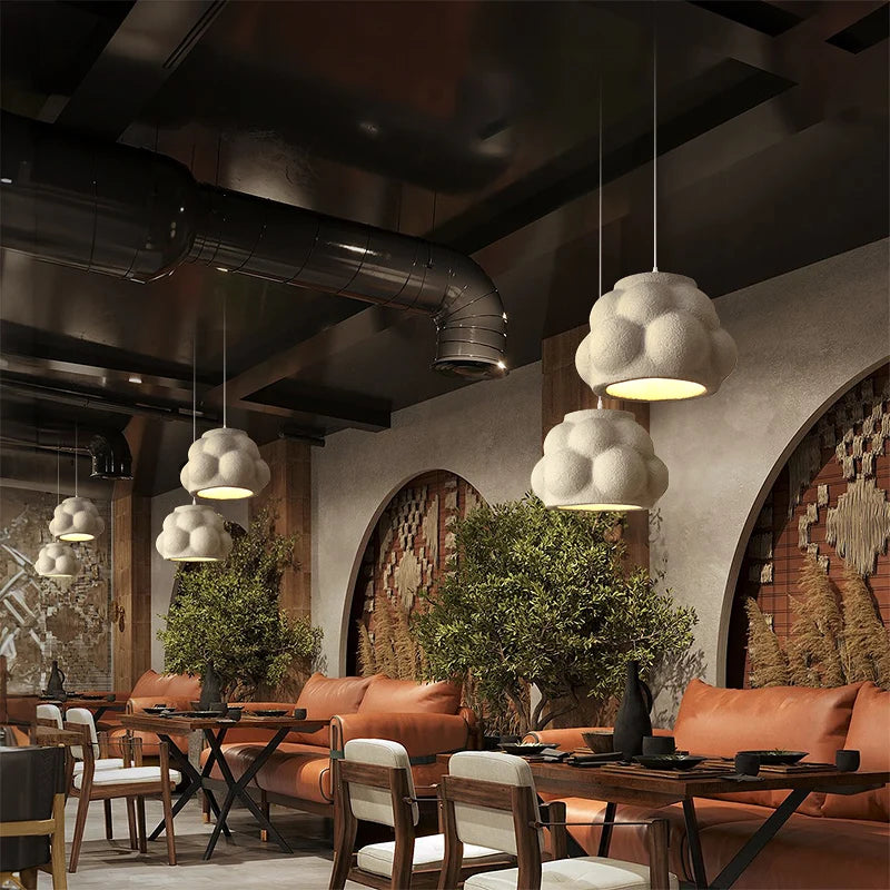 Suspension design Led blanc Wabi Sabi - vue 4 sur 9