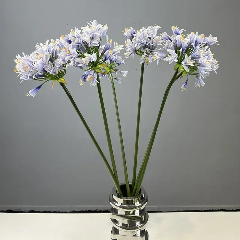 lot de 2 fleurs en soie pour décoration intérieure moderne - vue 5 sur 9