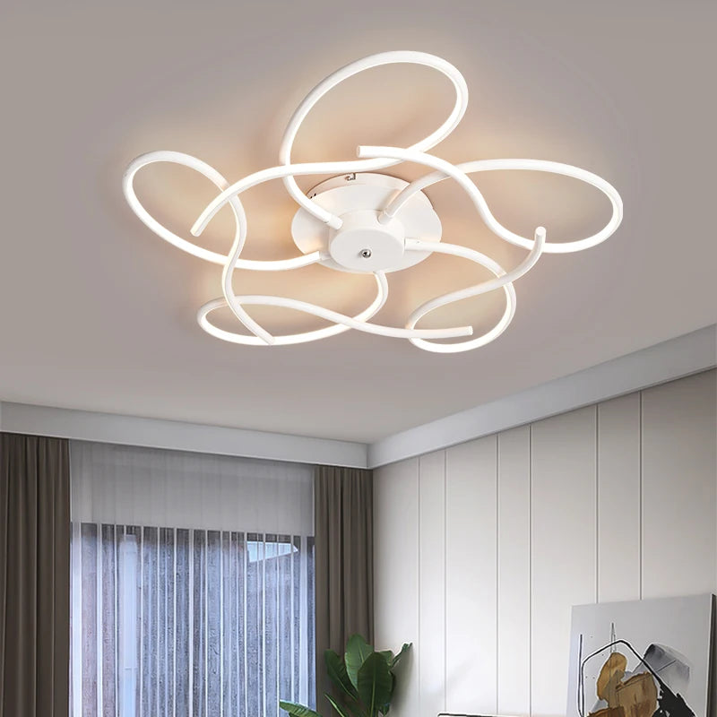 plafonnier moderne minimaliste design luminaire intérieur élégant - vue 4 sur 10