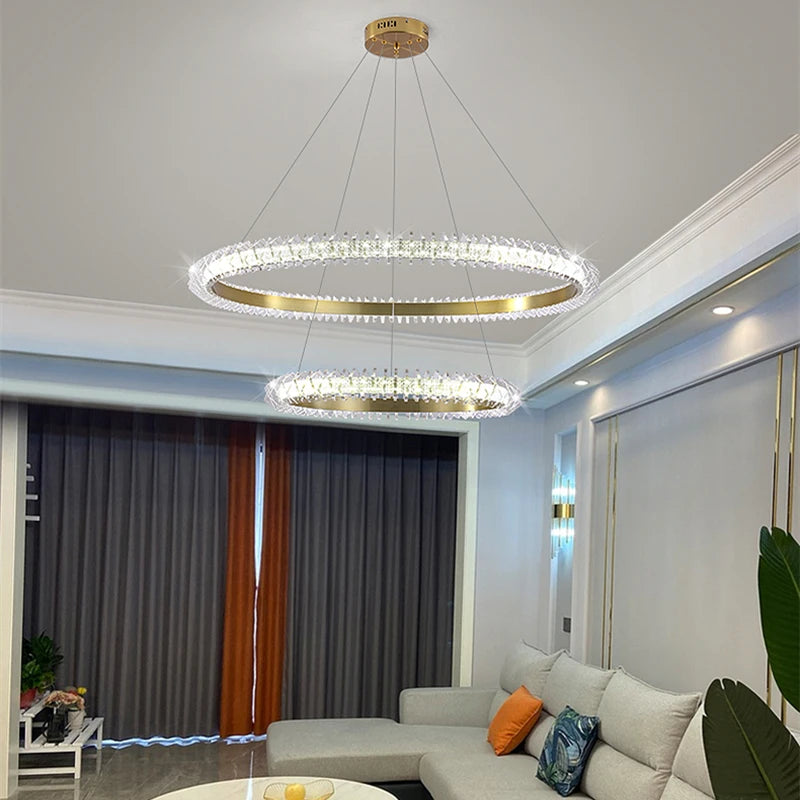 suspension led nordique en aluminium pour hôtel villa