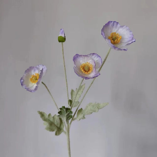 fausses fleurs de pavot en soie pour décorations de mariage et fêtes - vue 8 sur 29