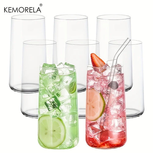 Ensemble 6 verres highball avec paille 460ml