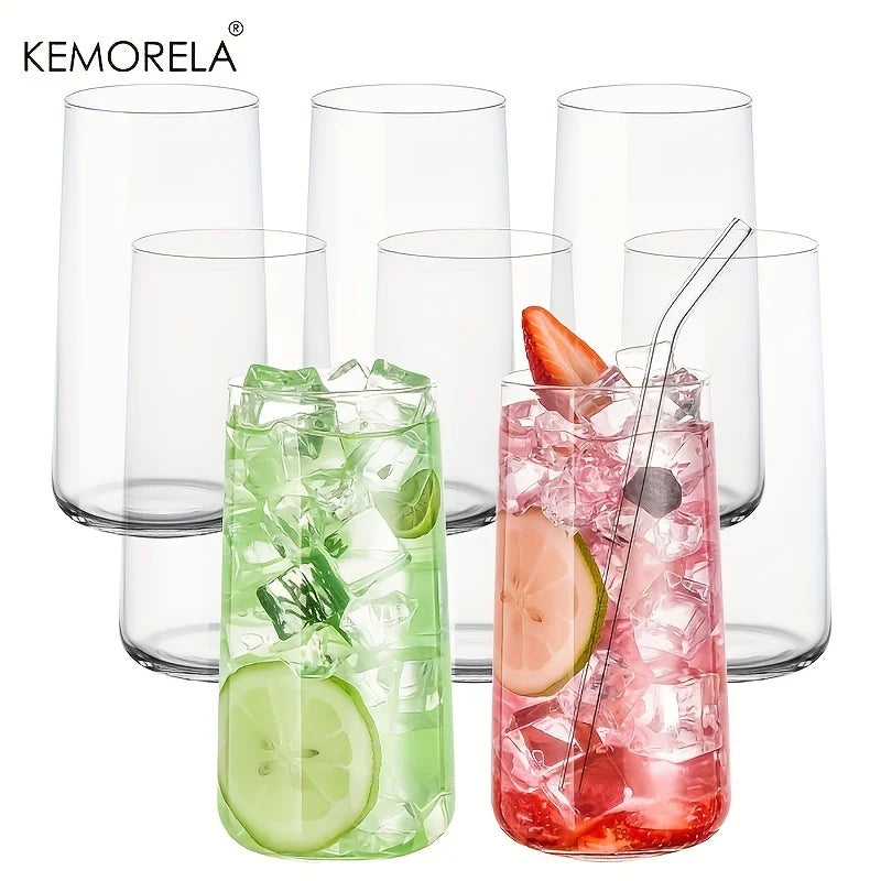 Ensemble 6 verres highball avec paille 460ml - vue 2 sur 8