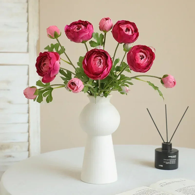 fleurs artificielles en soie pour décoration de jardin et balcon - vue 4 sur 12