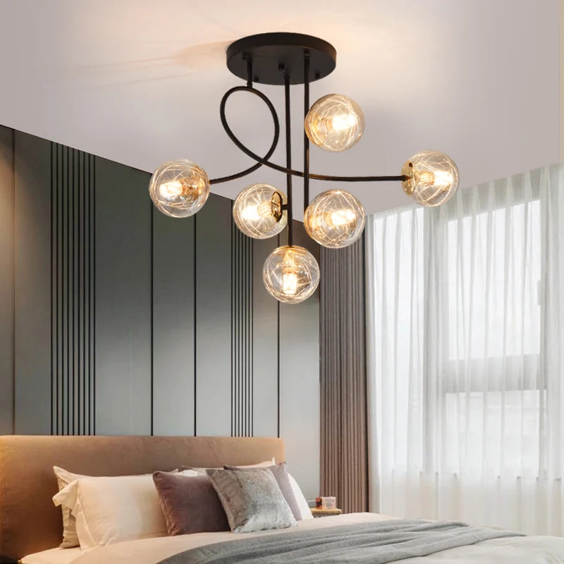 suspension luxe led pour décoration intérieure élégante