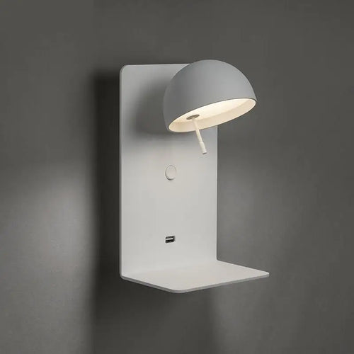 applique murale nordique multi-usages avec port usb - vue 2 sur 9