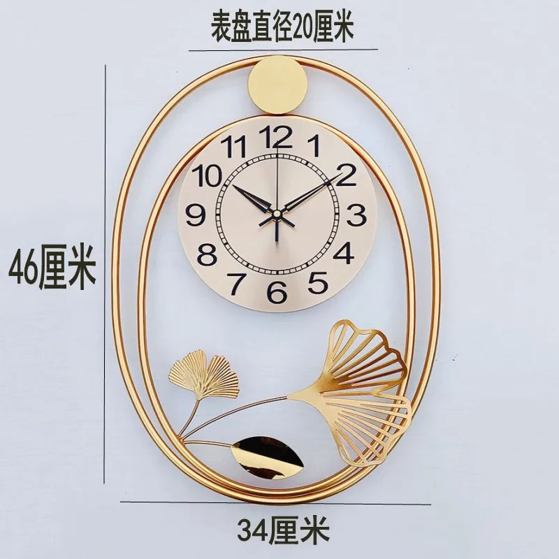 horloge murale moderne de luxe design suspendu décoratif - vue 5 sur 6