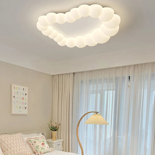 plafonnier nuage moderne pour chambre d'enfant et salon - vue 3 sur 10