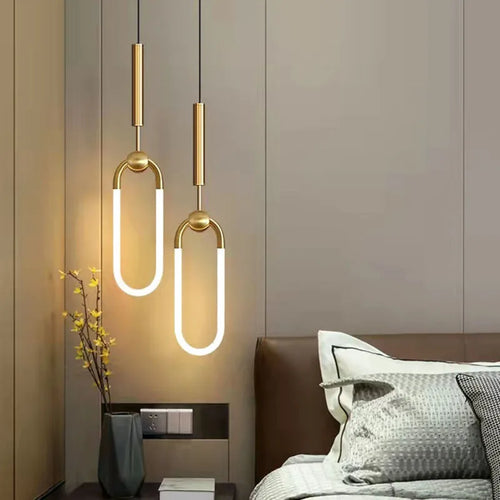 suspension moderne à led ellipse avec variateur hauteur réglable - vue 3 sur 12