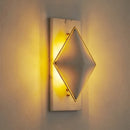 applique murale losange en marbre style célébrité led moderne
