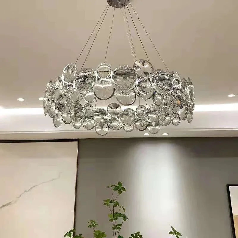 lustre en cristal moderne style nordique pour intérieur luxueux - vue 4 sur 10