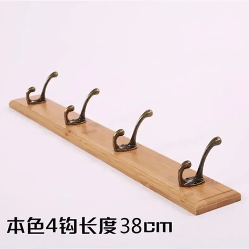 porte-manteau mural en bois pour rangement pratique - vue 20 sur 23