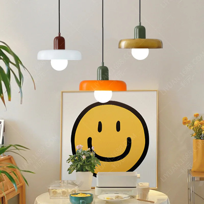 lampe suspendue en verre nordique pour décoration intérieure