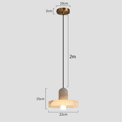 lustre en marbre espagnol de luxe tout en cuivre pour restaurant b & b - vue 7 sur 6