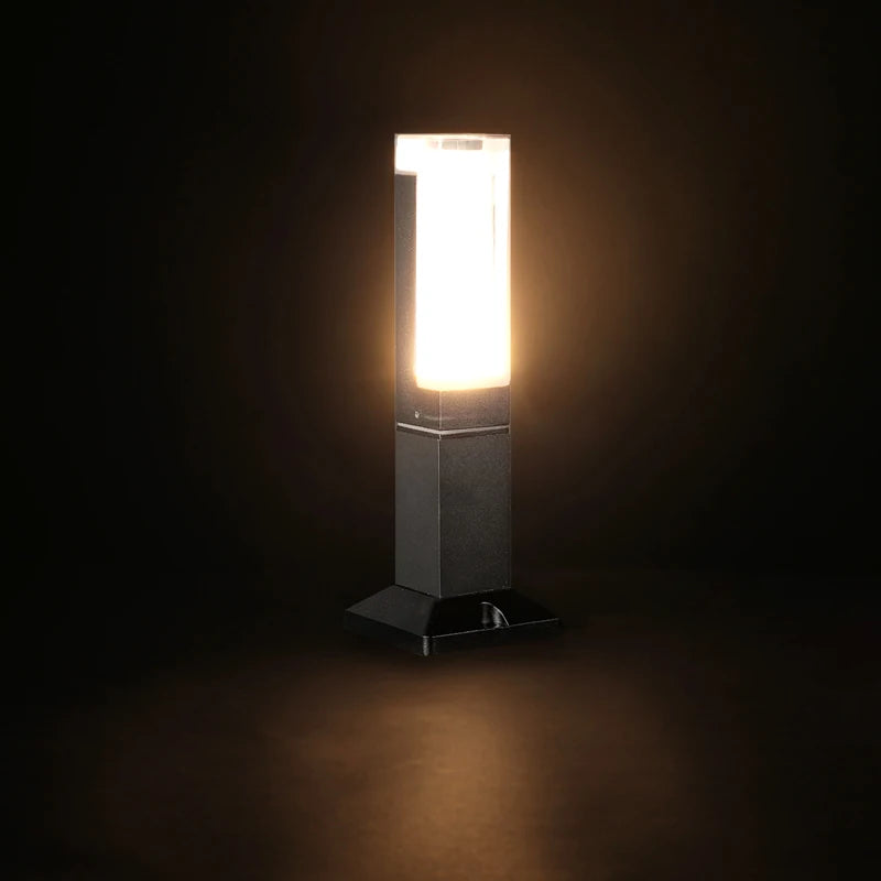 lampe led extérieure imperméable en aluminium pour jardin - vue 7 sur 9