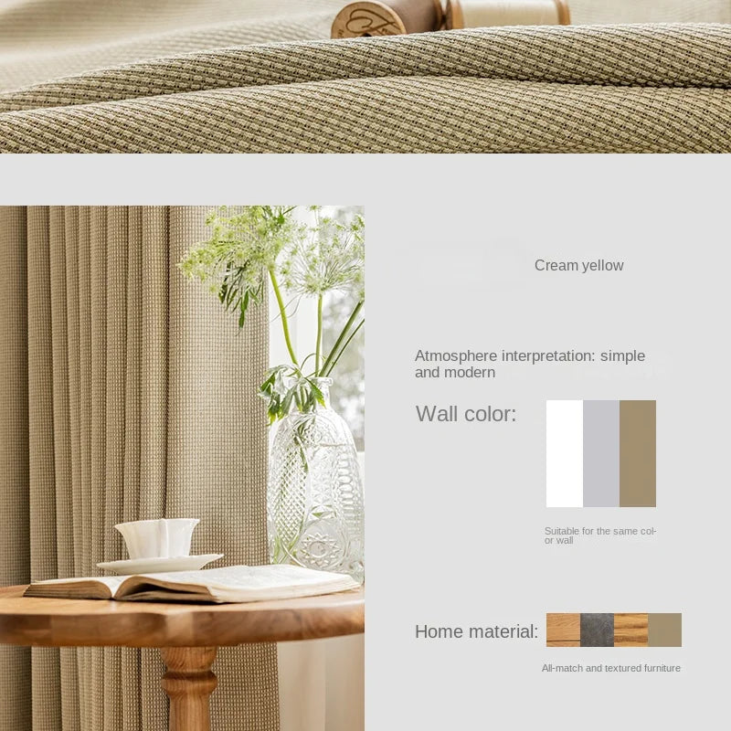 Rideau occultant moderne minimaliste pour salon et chambre