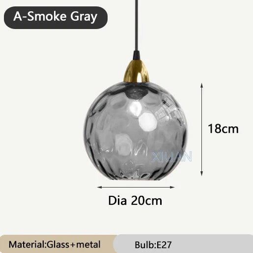 lustre en verre coloré lumineux pour restaurant - vue 9 sur 25