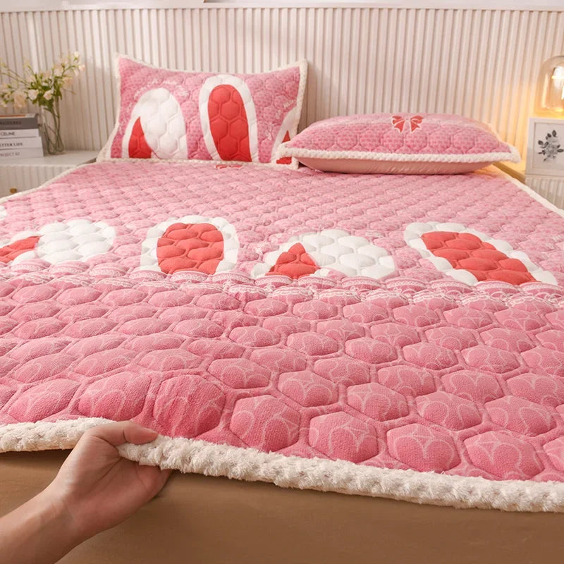 surmatelas doux pour étudiants en peluche pour lit simple ou double - vue 9 sur 18
