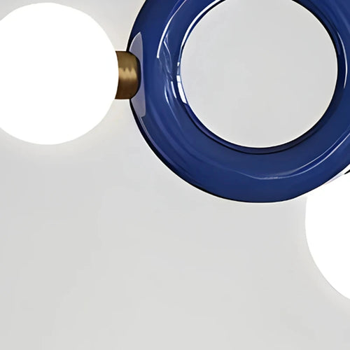 suspension anneau métallique art déco pour - vue 6 sur 7