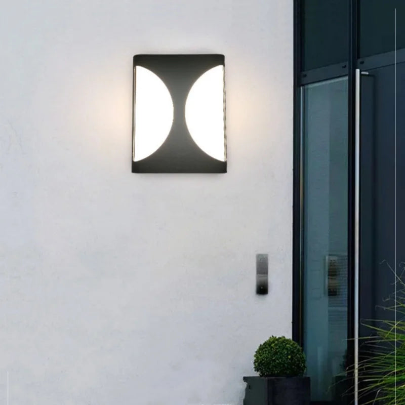 applique murale led extérieure moderne et étanche pour jardin et allée
