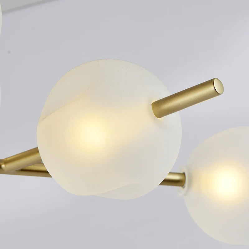 lustre à bulles en verre style minimaliste moderne - vue 6 sur 12