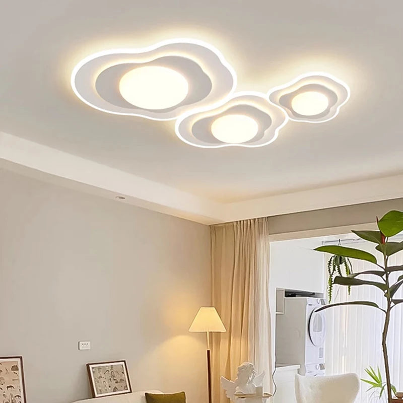 Plafonnier Chambre principale LED luxe blanc bois crème Style pour chambre salon salle d'étude vestiaire maison chaleureuse déco