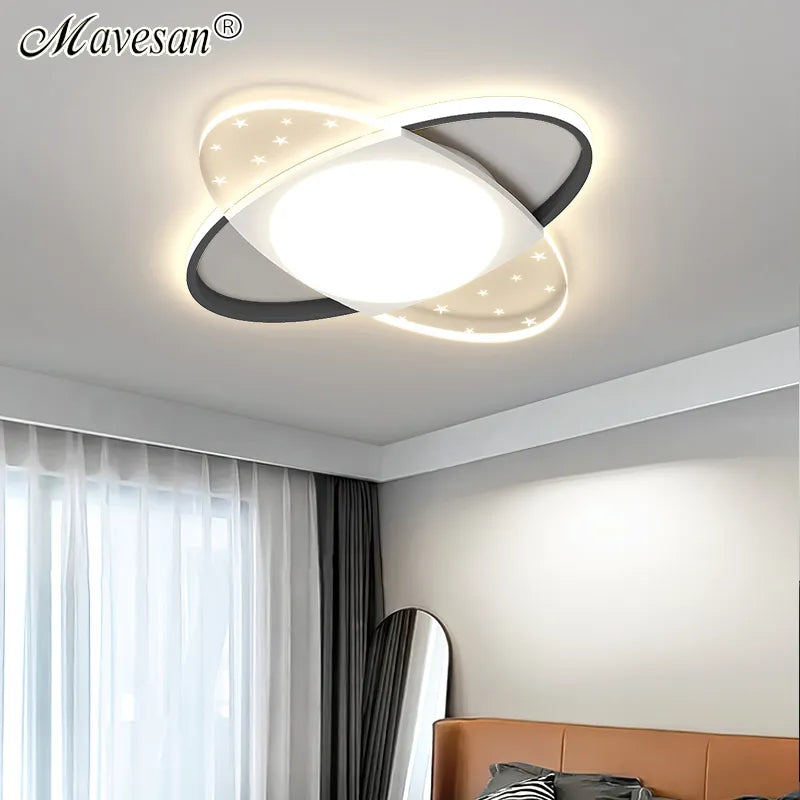 Lustre Led Plafonnier Chambre Intérieur Mince Moderne