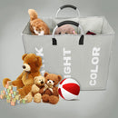 sac à linge pliable 3 sections trieur portable en tissu durable