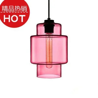 lustre suspendu moderne en verre transparent design élégant - vue 15 sur 28