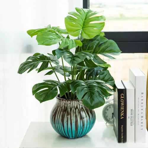 arbre artificiel monstera feuillage tropical pour décoration intérieure et extérieure - vue 2 sur 7
