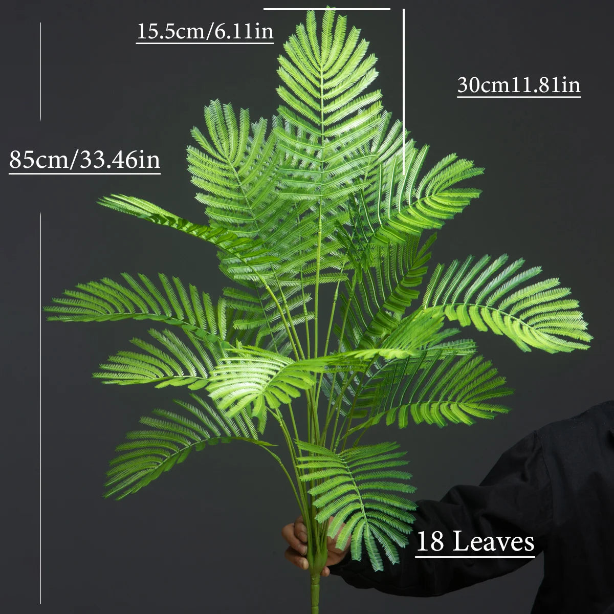 grandes feuilles de palmier artificielles pour décoration de jardin et fête - vue 6 sur 6