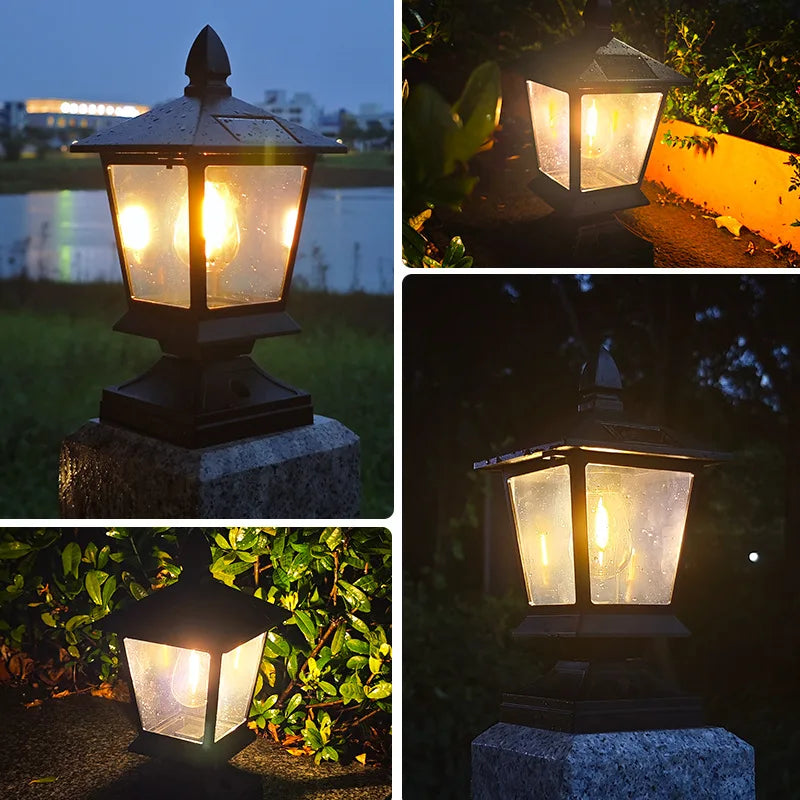 lampes solaires étanches pour jardin et extérieurs