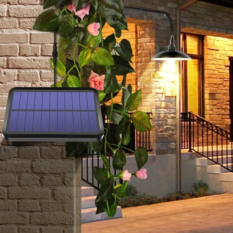 suspension solaire extérieure lampe led étanche avec télécommande décorative - vue 3 sur 10